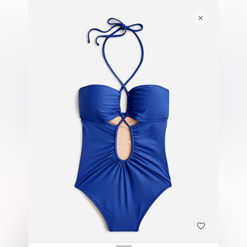 J Crew Halter Swimsuit Royal Blue